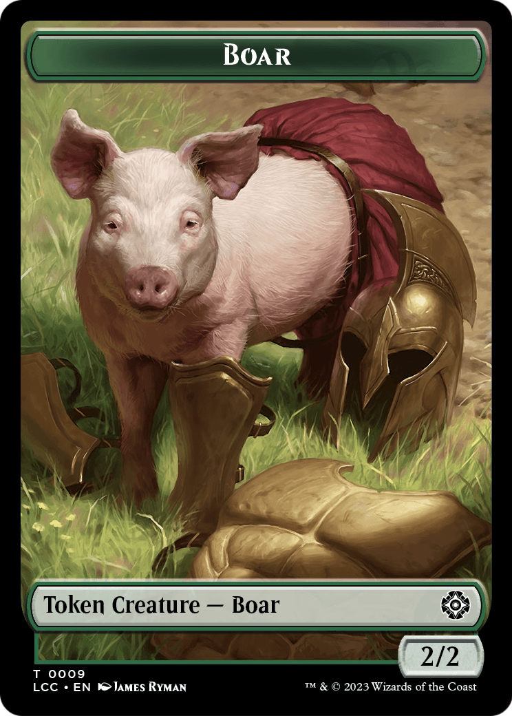 Boar  [The Lost Caverns of Ixalan Commander Tokens]