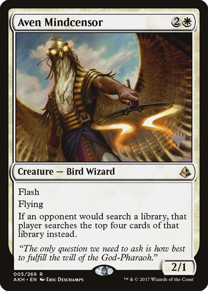 Aven Mindcensor (Promo Pack) [Amonkhet Promos] Foil