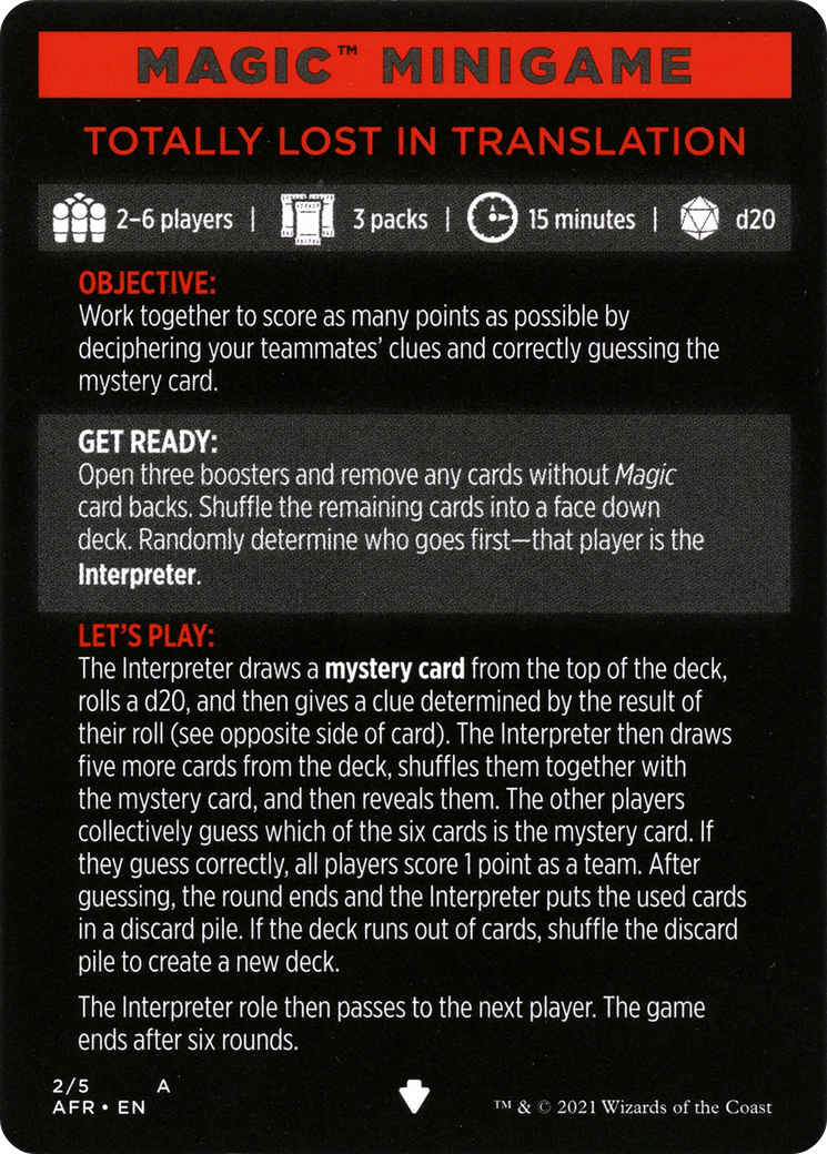 Totally Lost in Translation // Totally Lost in Translation (cont'd)  [Adventures in the Forgotten Realms Minigames]