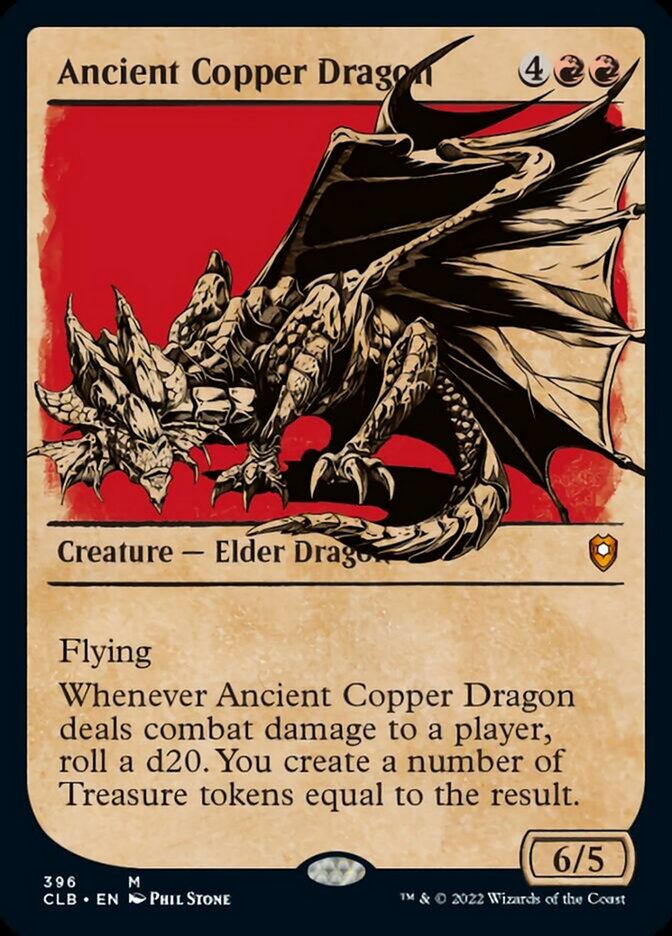 Ancient Copper Dragon (Showcase) [Commander Legends: Battle for Baldur's Gate] Foil