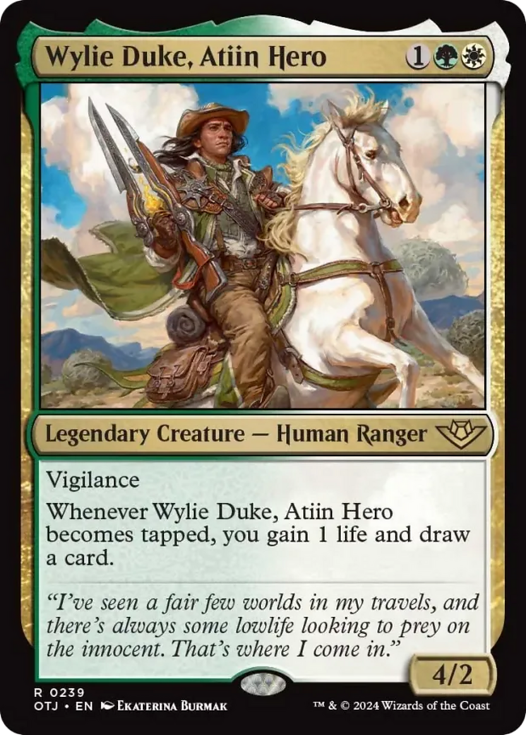 Wylie Duke, Atiin Hero [Outlaws of Thunder Junction] Foil