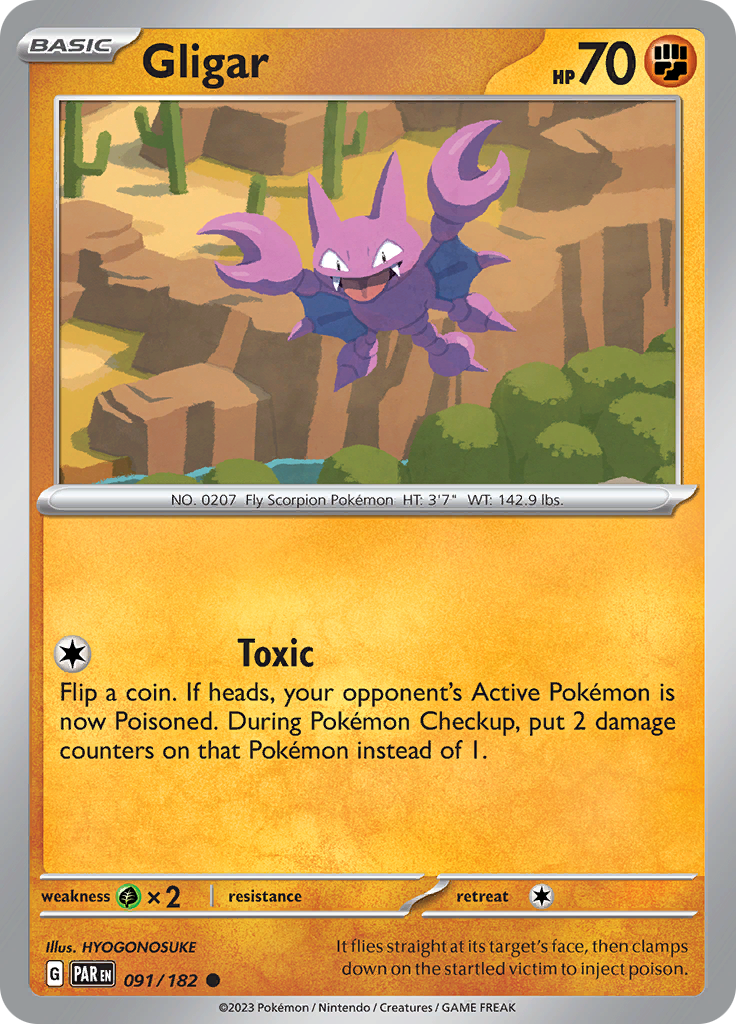 Gligar (091/182) [Scarlet & Violet: Paradox Rift] Reverse Holofoil