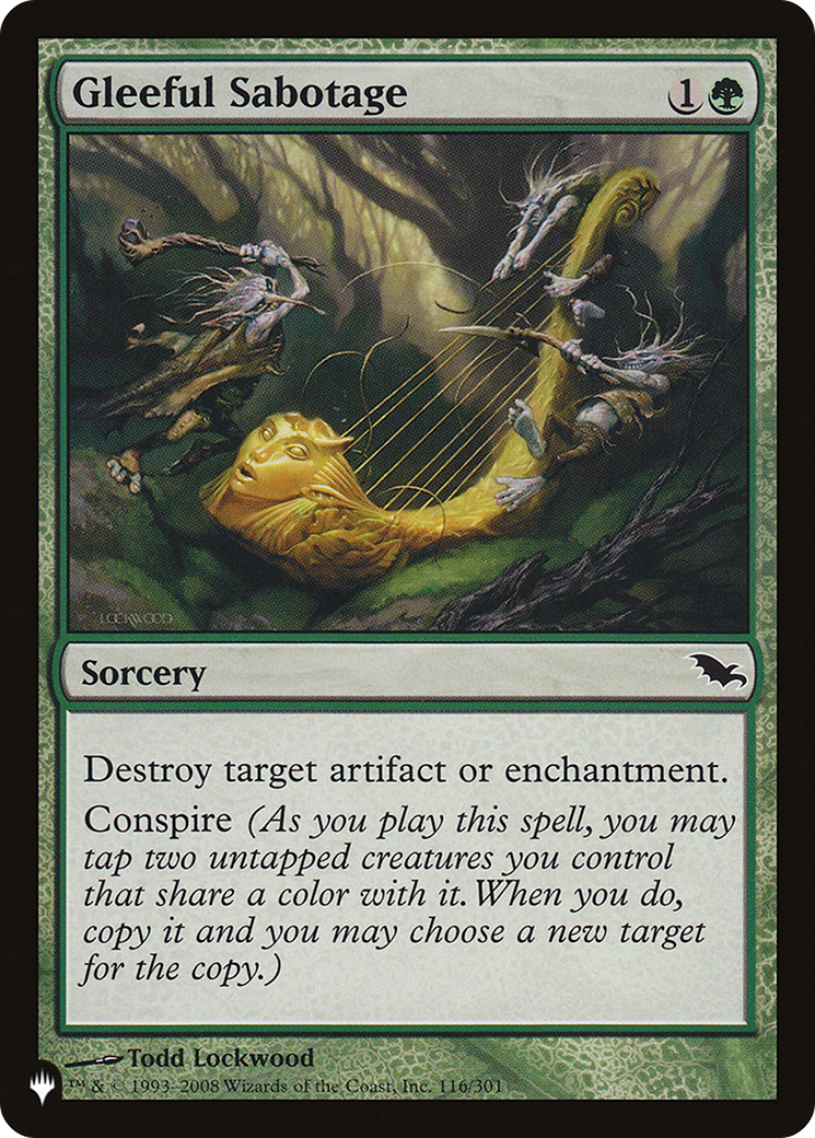 Gleeful Sabotage  [The List]