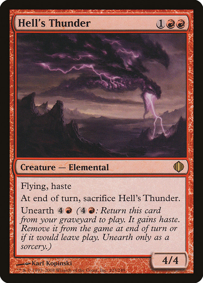 Hell's Thunder [Shards of Alara] Foil