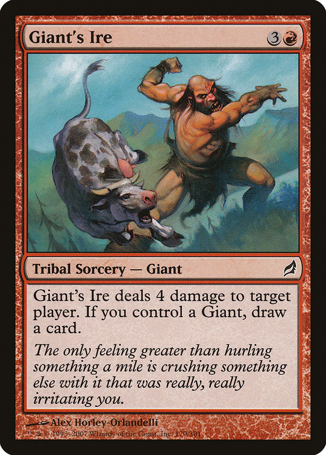 Giant's Ire [Lorwyn] Foil