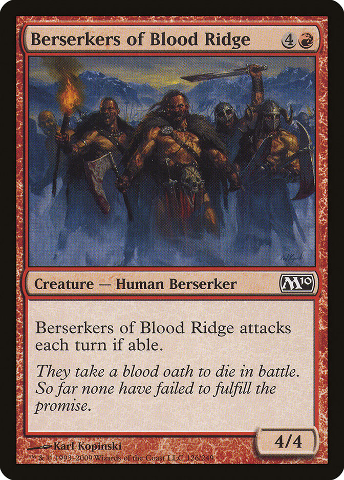 Berserkers of Blood Ridge [Magic 2010] Foil
