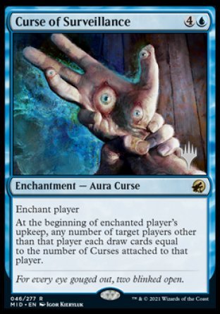 Curse of Surveillance (Promo Pack) [Innistrad: Midnight Hunt Promos] Foil