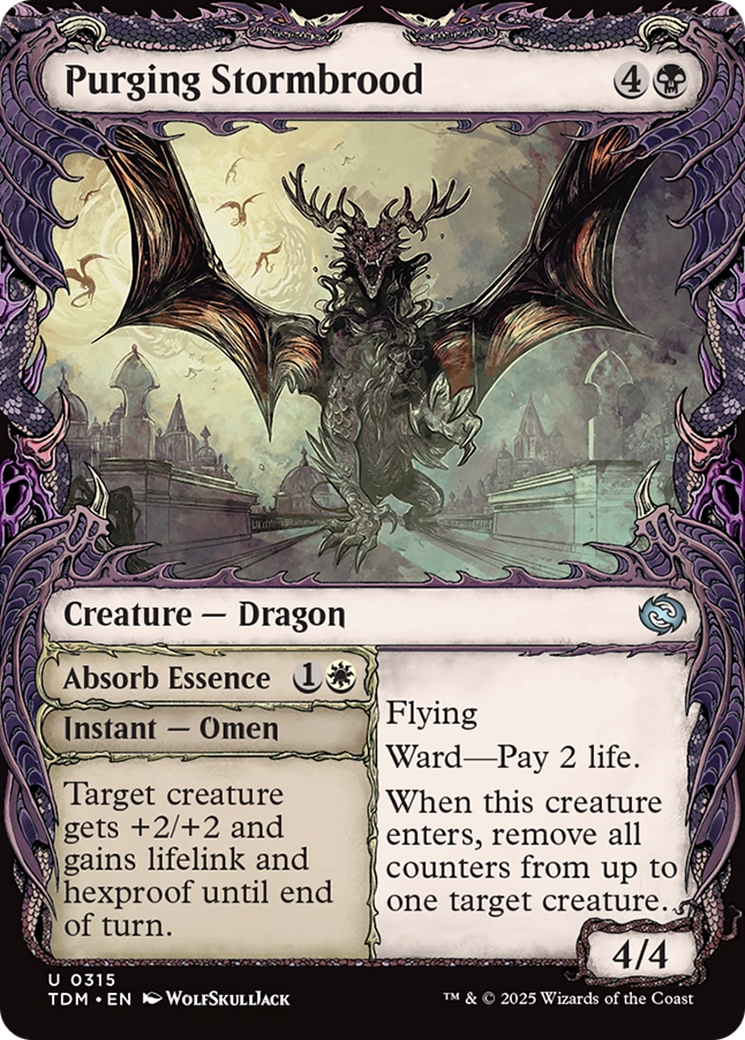 Purging Stormbrood (Showcase) [Tarkir: Dragonstorm] Foil