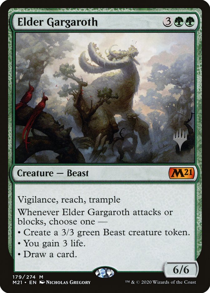 Elder Gargaroth (Promo Pack) [Core Set 2021 Promos] Foil