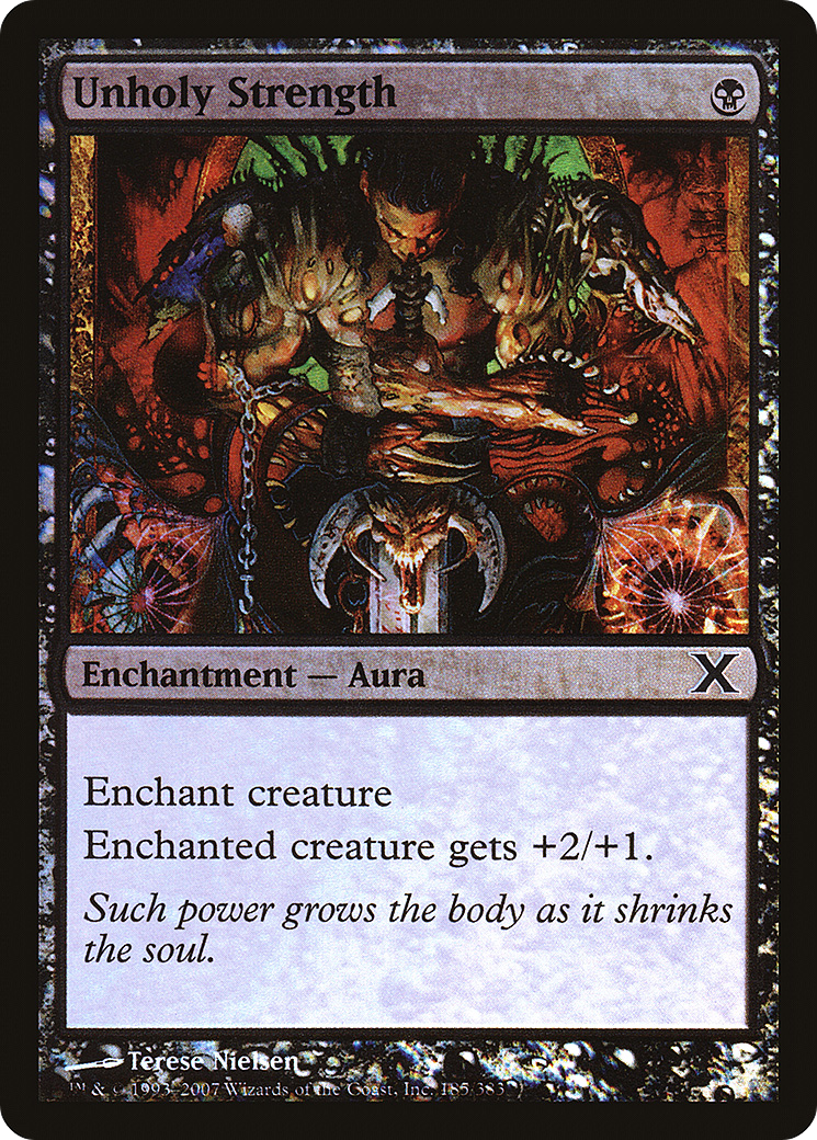 Unholy Strength  [Tenth Edition] Foil