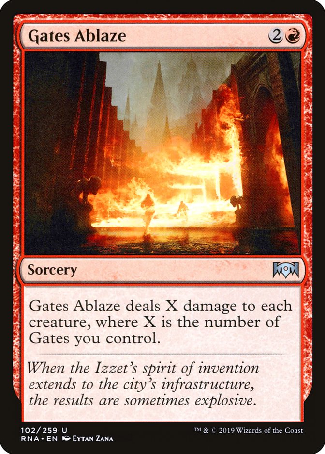 Gates Ablaze [Ravnica Allegiance] Foil