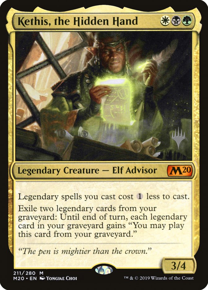 Kethis, the Hidden Hand (Promo Pack) [Core Set 2020 Promos] Foil