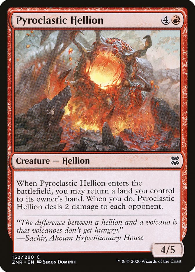 Pyroclastic Hellion [Zendikar Rising] Foil