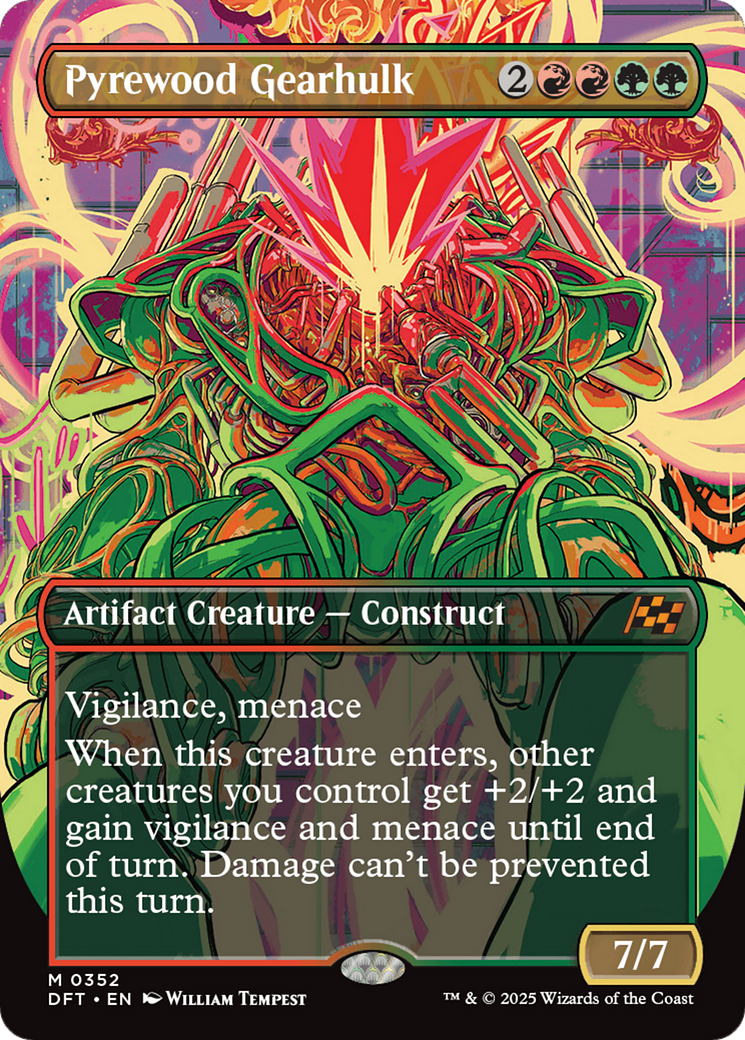 Pyrewood Gearhulk (Borderless) [Aetherdrift] Foil