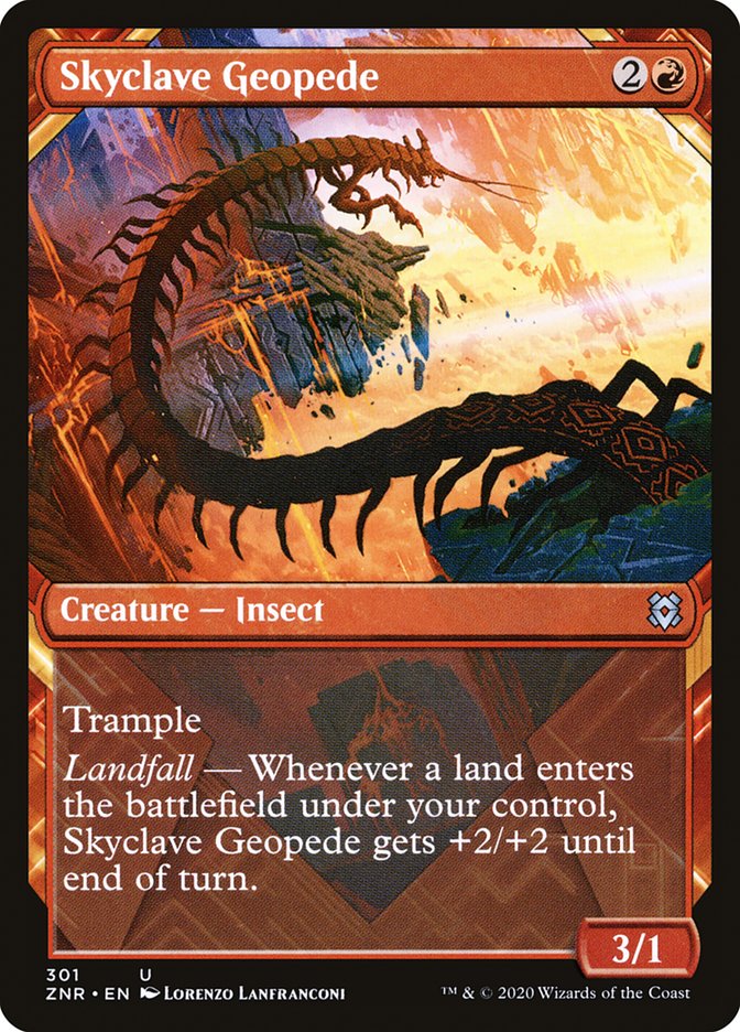 Skyclave Geopede (Showcase) [Zendikar Rising] Foil