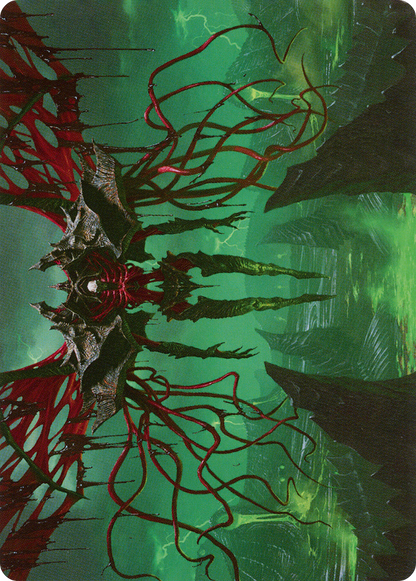 Archfiend of the Dross // Archfiend of the Dross  [Phyrexia: All Will Be One Art Series] (Borderless) Foil