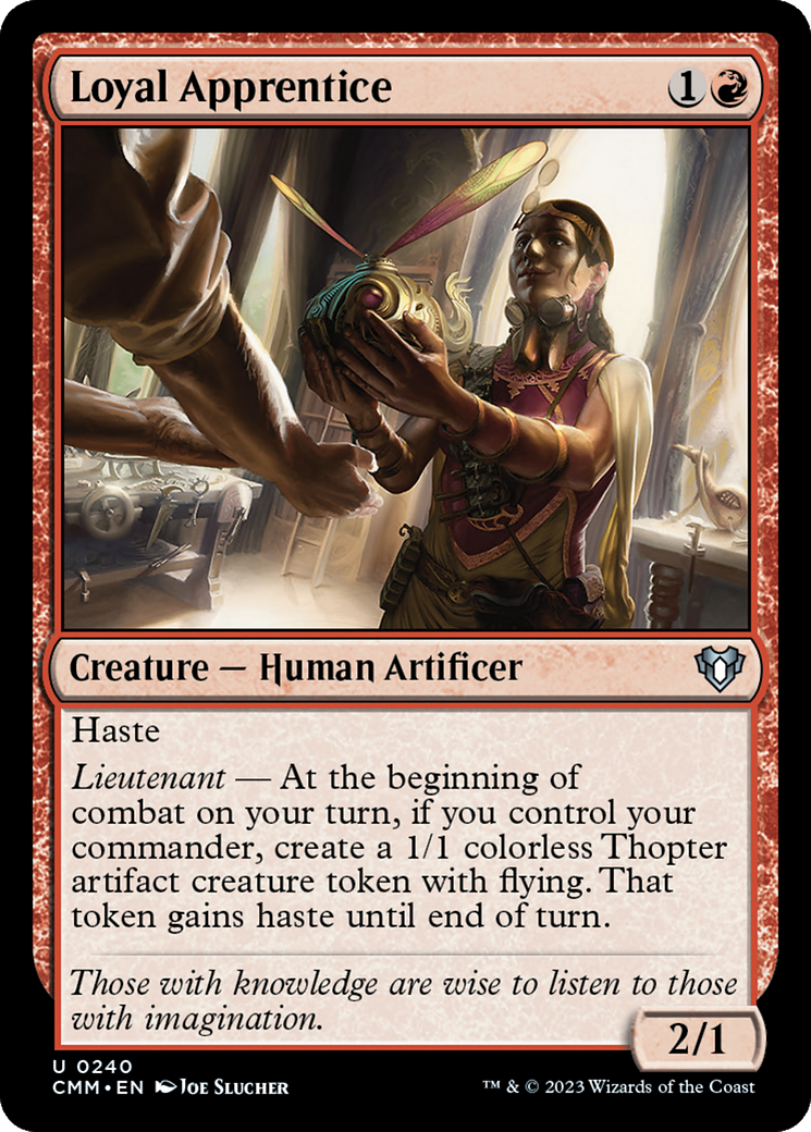 Loyal Apprentice [Commander Masters] Foil