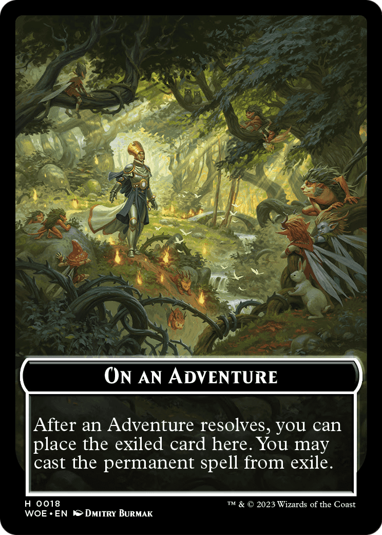 On an Adventure  [Wilds of Eldraine Tokens] Foil