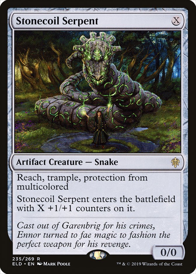 Stonecoil Serpent [Throne of Eldraine] Foil