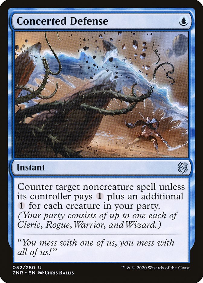 Concerted Defense [Zendikar Rising] Foil