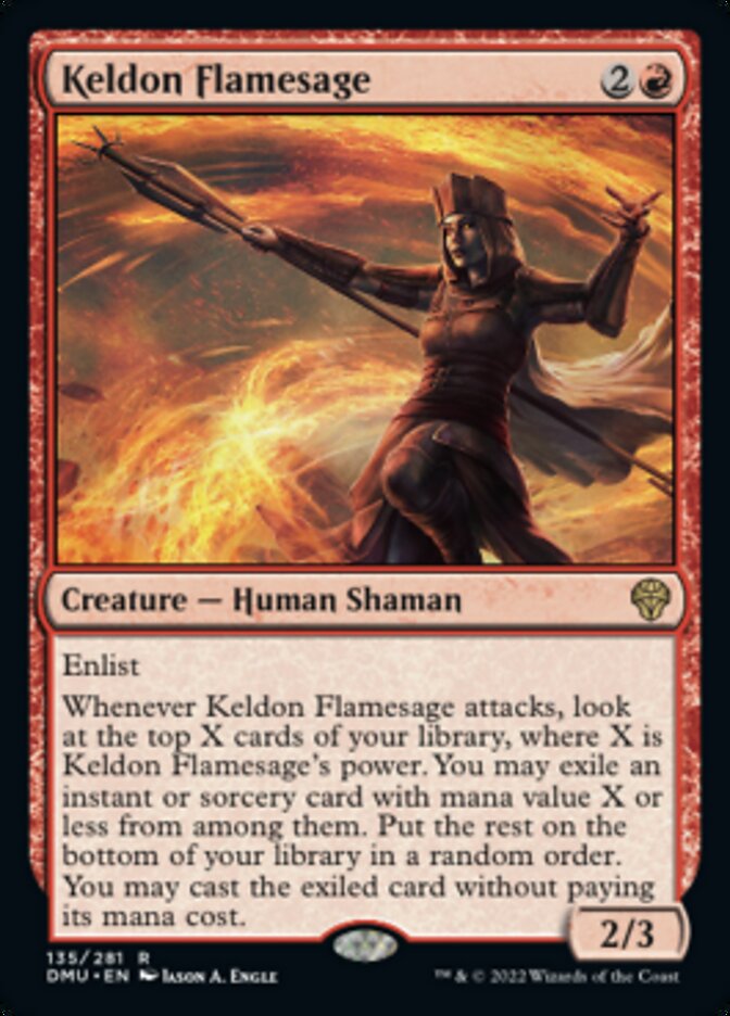 Keldon Flamesage [Dominaria United] Foil