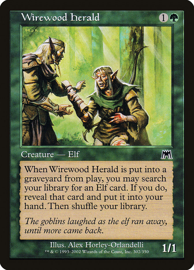 Wirewood Herald [Onslaught] Foil
