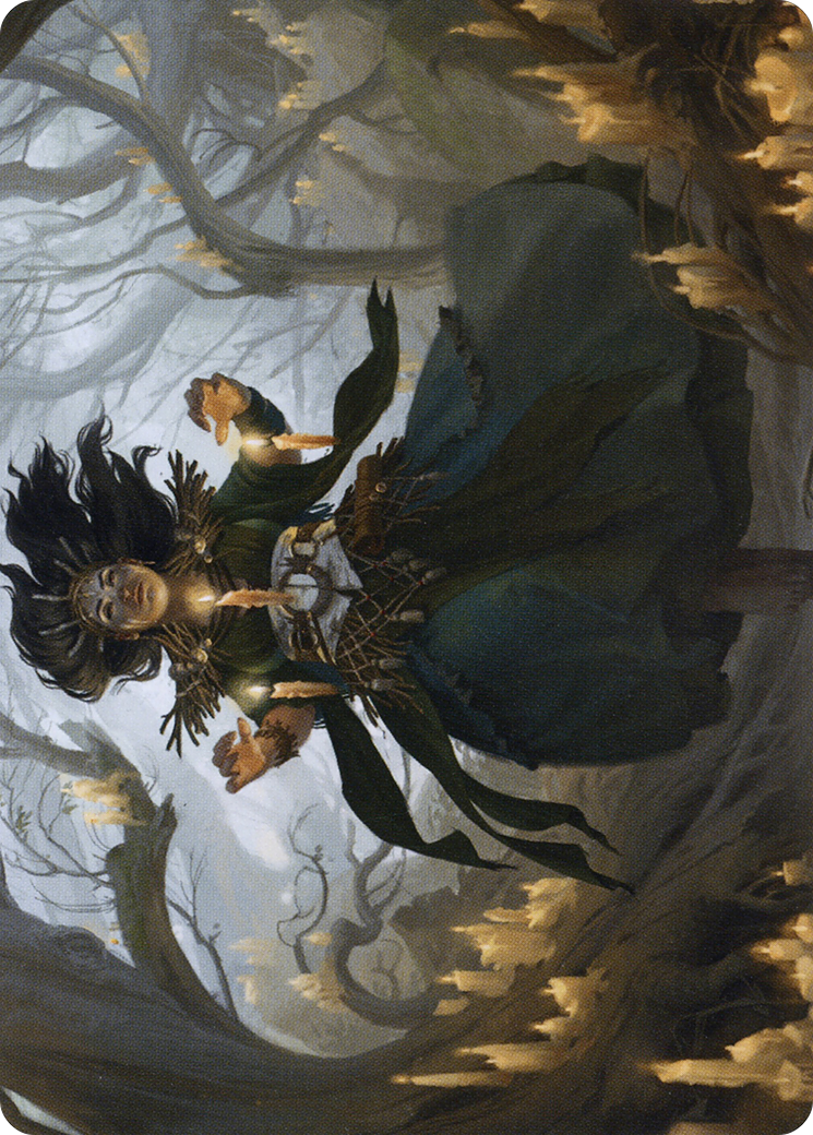 Candlegrove Witch // Candlegrove Witch  [Midnight Hunt Art Series] (Borderless) Foil