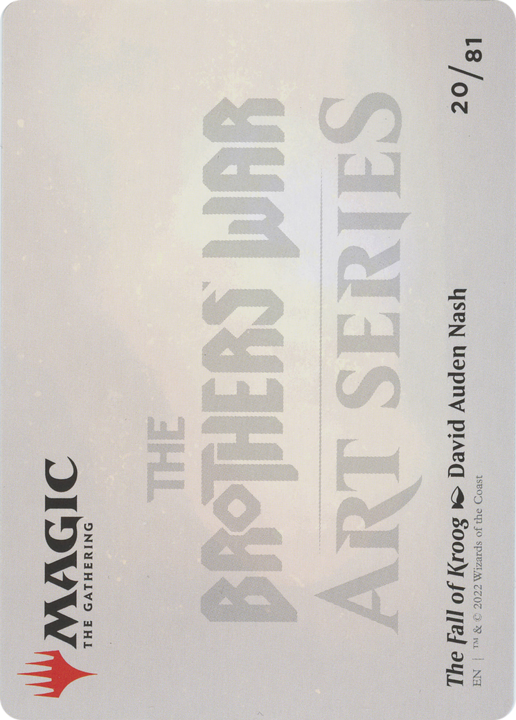 The Fall of Kroog // The Fall of Kroog  [The Brothers' War Art Series] (Borderless) Foil