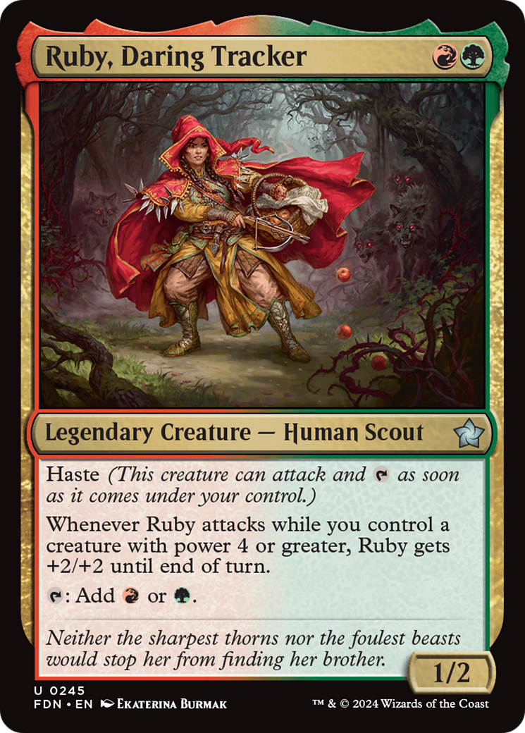 Ruby, Daring Tracker [Foundations] Foil