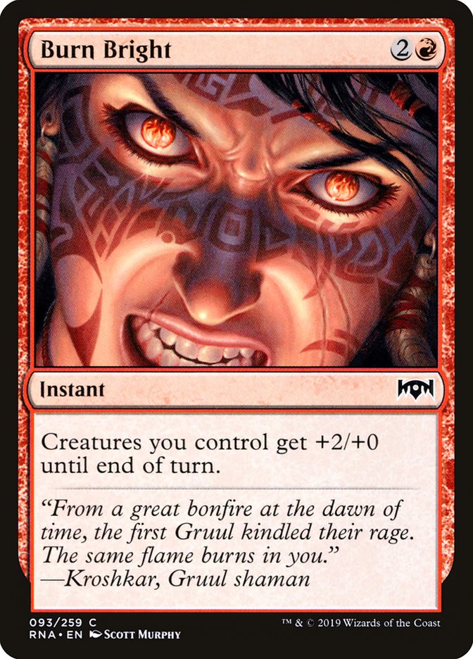 Burn Bright [Ravnica Allegiance] Foil