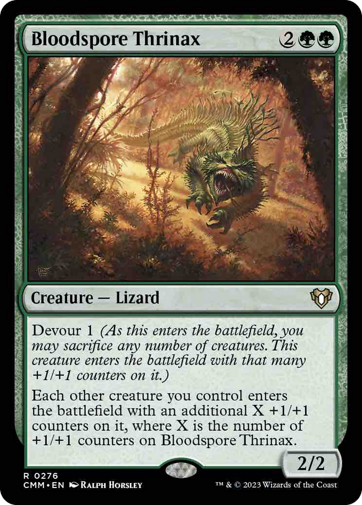Bloodspore Thrinax [Commander Masters] Foil