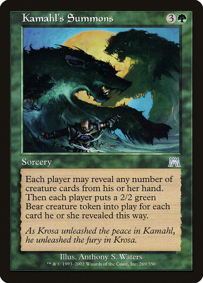 Kamahl's Summons [Onslaught] Foil