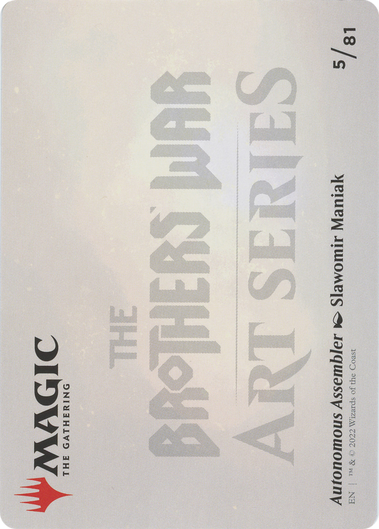 Autonomous Assembler // Autonomous Assembler  [The Brothers' War Art Series] (Borderless) Foil