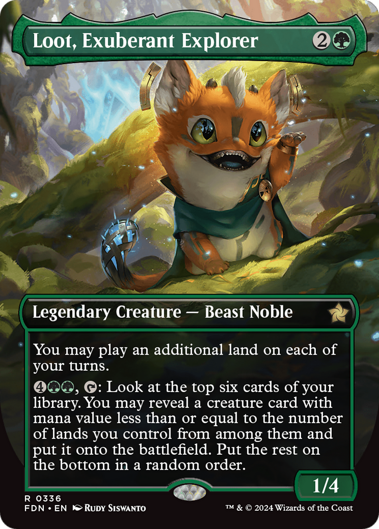 Loot, Exuberant Explorer (Borderless) [Foundations] Foil