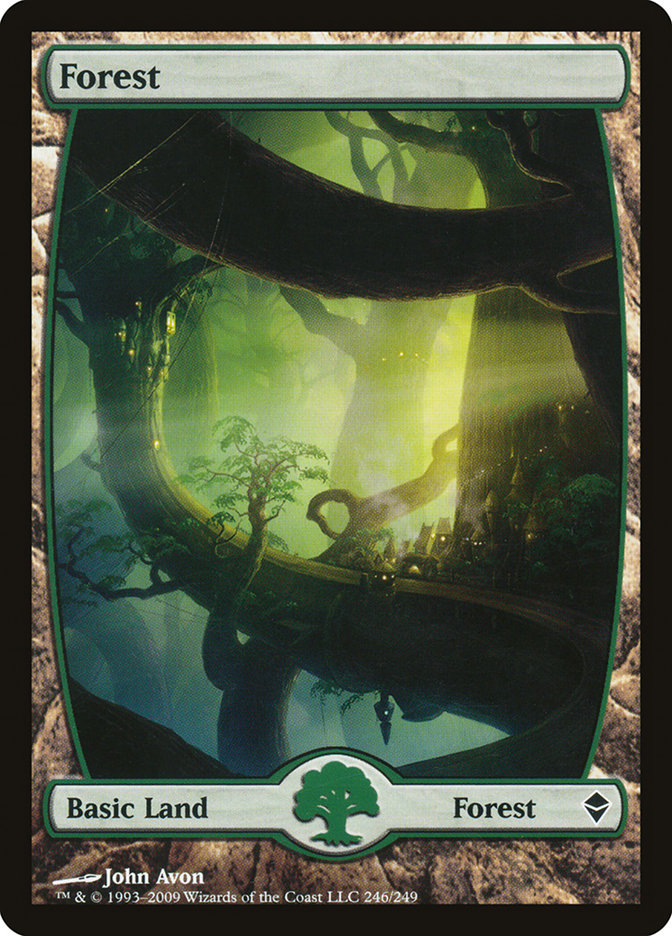 Forest (246) [Zendikar] Foil