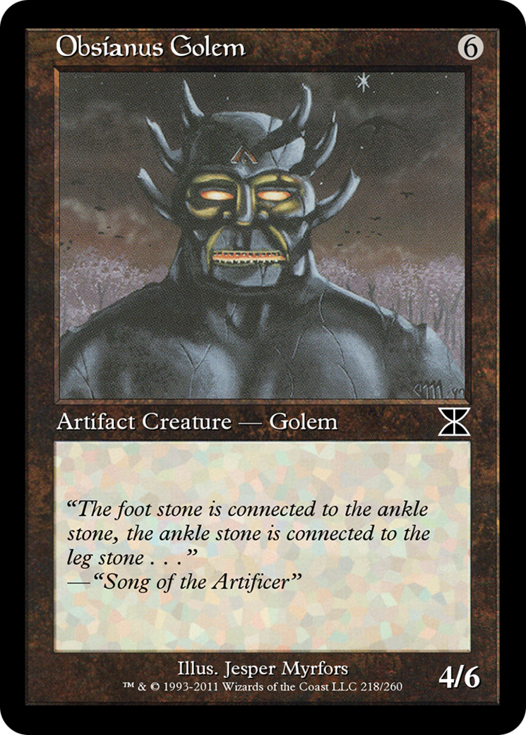 Obsianus Golem  [Masters Edition IV] Foil