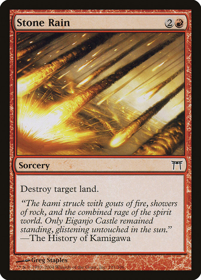 Stone Rain [Champions of Kamigawa] Foil
