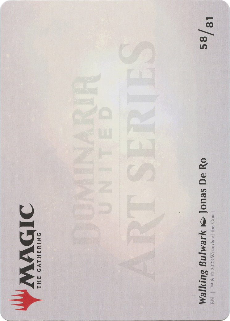 Walking Bulwark // Walking Bulwark  [Dominaria United Art Series] (Borderless)
