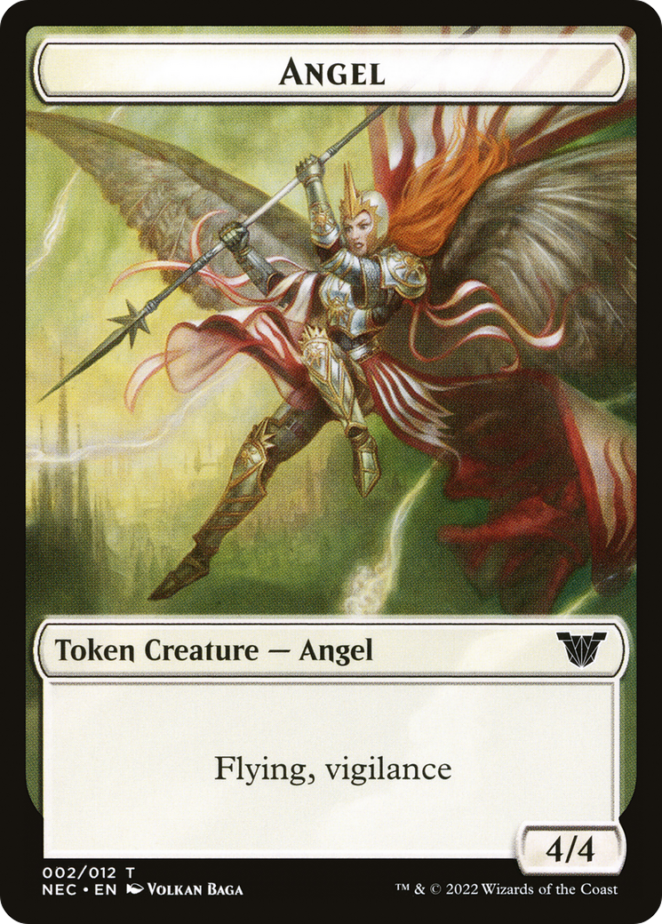 Angel  [Neon Dynasty Commander Tokens] Foil
