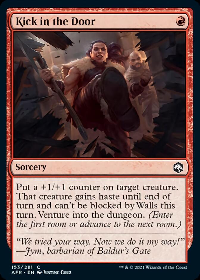 Kick in the Door [Dungeons & Dragons: Adventures in the Forgotten Realms] Foil