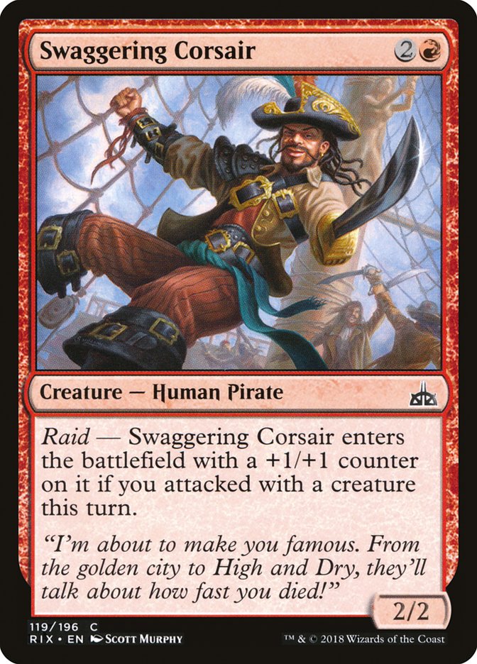 Swaggering Corsair [Rivals of Ixalan] Foil