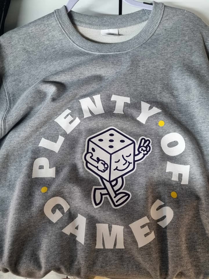 Plenty of Games Logo Crew Sweat LARGE