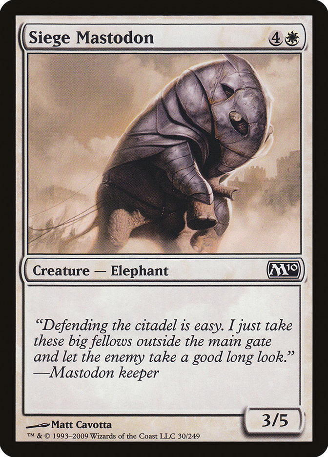 Siege Mastodon [Magic 2010]