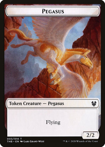 Human Soldier // Pegasus Double-Sided Token [Theros Beyond Death Tokens]