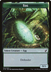 Centaur // Egg Double-Sided Token [Commander 2019 Tokens]