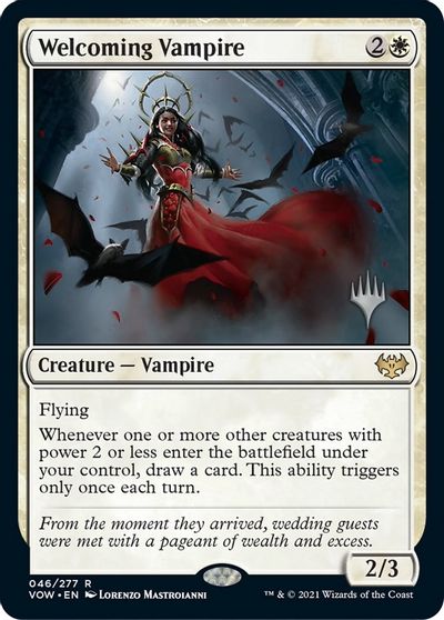 Welcoming Vampire (Promo Pack) [Innistrad: Crimson Vow Promos]