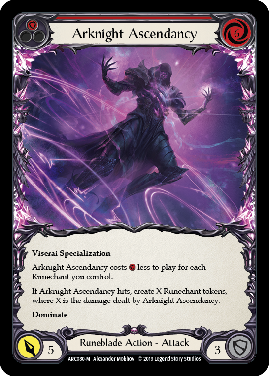 Arknight Ascendancy [ARC080-M] (Arcane Rising)  1st Edition Rainbow Foil