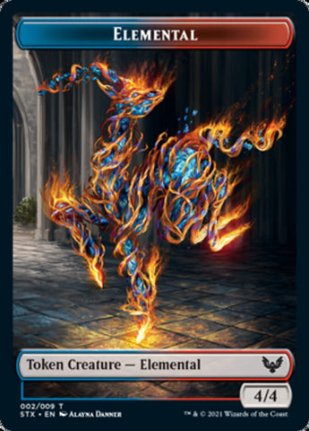 Drake // Elemental (002) Double-Sided Token [Commander 2021 Tokens]