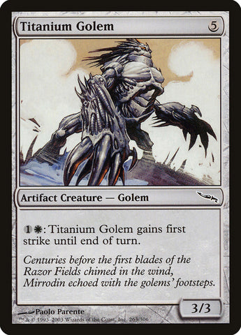 Titanium Golem [Mirrodin]