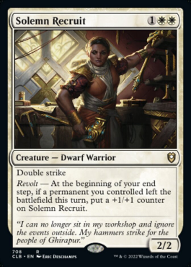 Solemn Recruit [Commander Legends: Battle for Baldur's Gate]